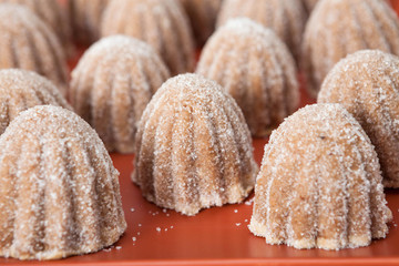 Small homemade mountain like candies