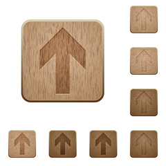 Up arrow wooden buttons