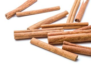 Cinnamon isolated on white background 