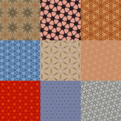 Set of abstract background pattern