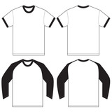 Download "White Long Sleeve T-Shirt Design Template" Stock image and royalty-free vector files on Fotolia ...