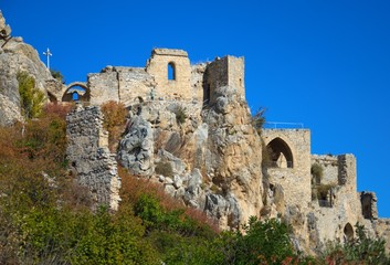 Fototapeta na wymiar Burg St. Hilarion in Nordzypern