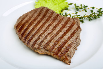 Grilled beef steak