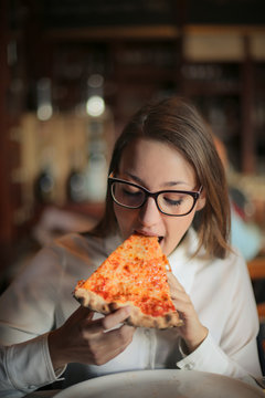 Tasty slice of pizza