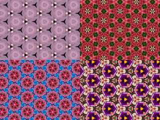 Abstract kaleidoscopic background