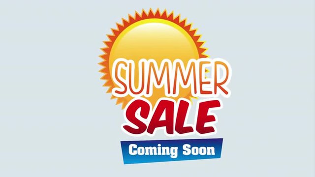 Summer sale desing, Video Animation