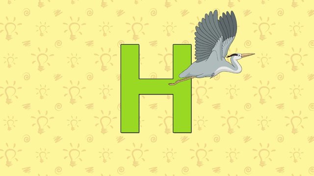Hedgehog. English ZOO Alphabet - letter H
Еж и буква H зоологического английского алфавита