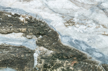 Closeup surface of big rock for decoration in the garden texture background