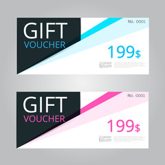 Vector design for Gift Voucher, Coupon