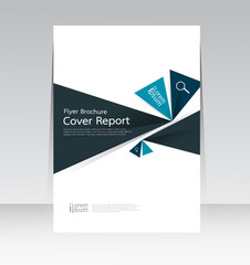 Naklejka premium Vector design for Cover Report Annual Flyer Poster in A4 size