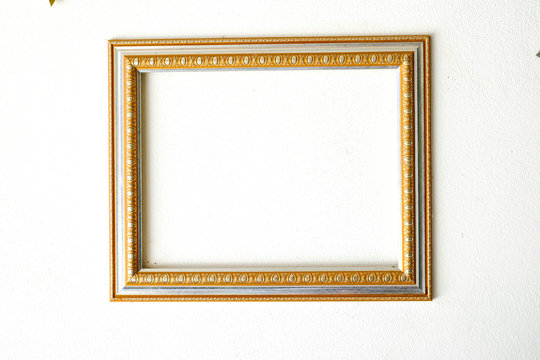 picture frame on white wall