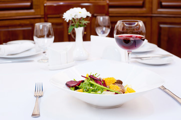 Chicken Liver and Beet-Root Salad