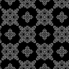 black adn white seamless pattern