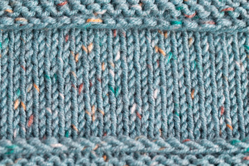 Knitted colored canvas handmade