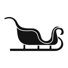 Obraz premium Christmas sleigh simple icon