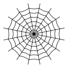 Spider Web - Black Vector
