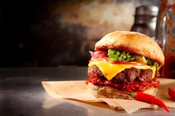 Rucksack Red hot chili cheeseburger © exclusive-design