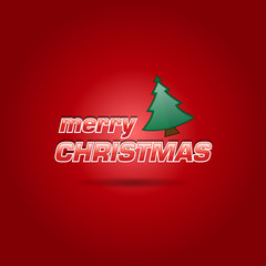 Fototapeta na wymiar Merry Christmas Greeting Card Design