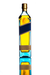 High-Key Blue Bottle