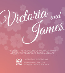 Save the date. Wedding invitation.