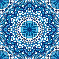 Abstract winter frosty background seamless vector pattern