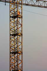 crane, sky, construction