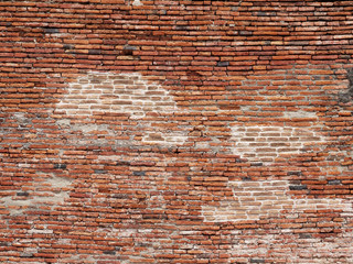 old red brick wall texture