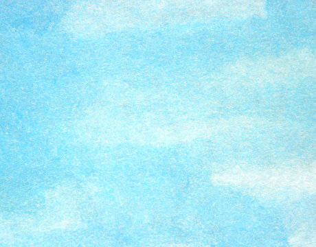 old blue watercolor paper