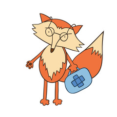 Veterinary doctor fox