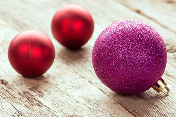 Three Christmas  balls