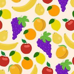 Fruit. Seamless background.