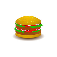 Hamburger. Icon.
