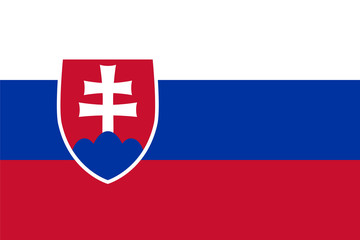 Obraz premium Standard Proportions for Slovakia Flag