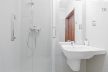 Washbasin and shower
