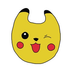 Smile funny face for your design