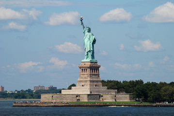 Liberty Island mit Freiheitsstatue, New York City