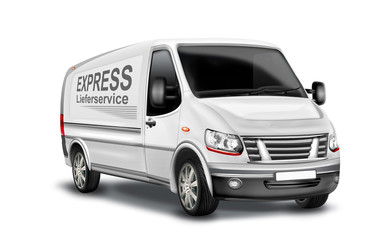 Lieferwagen,  Kastenwagen, Kleintransporter, freigestellt