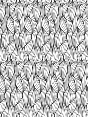 Vector floral background of drawn lines