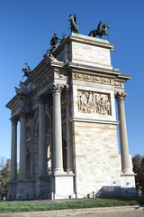 Fototapeta na wymiar Milan (Italy): Arco della Pace