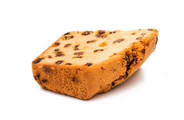 Christmas cake with raisins