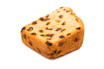 Christmas cake with raisins