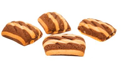 striped cookies isolated