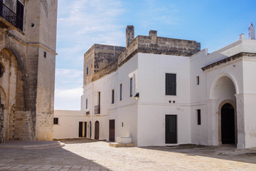 Fototapeta na wymiar Typical white houses in Apulia region - Italy