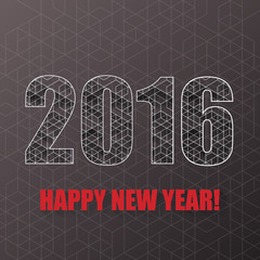 New Year background with geometric pattern.