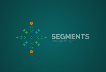 Vector outline minimal abstract geometric logo