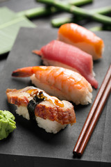 Traditional japanese sushi