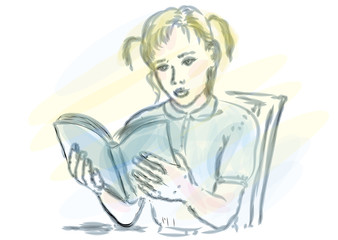 girl reading