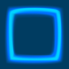 Square frame with glowing light 