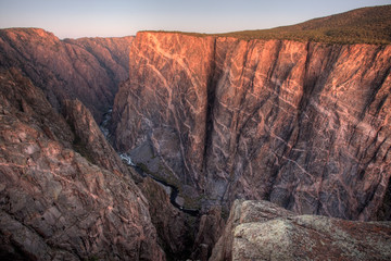 Sunrise on the Painted Wall, Black Canyon of the Gunnison National Park