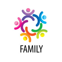 Obraz premium vector logo family